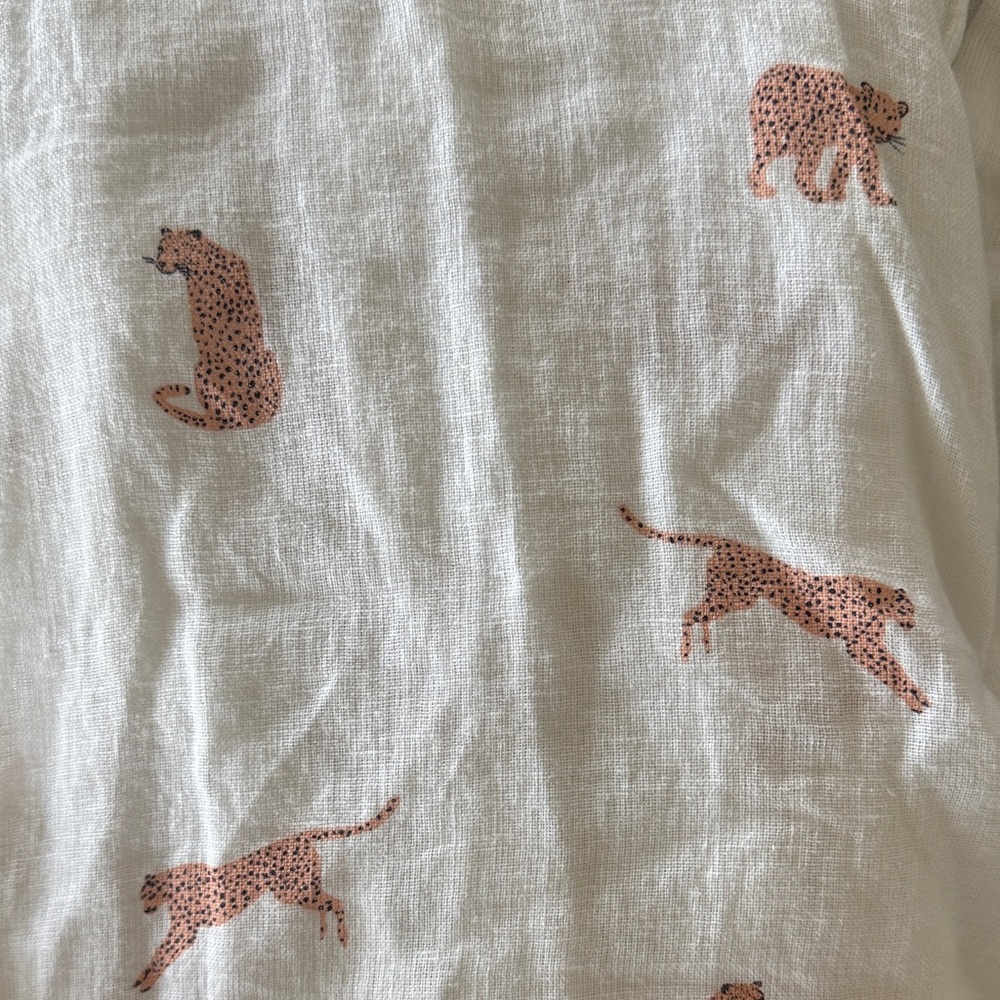 Rails White Leopard Print Short Sleeve Top - Picture 5 of 5